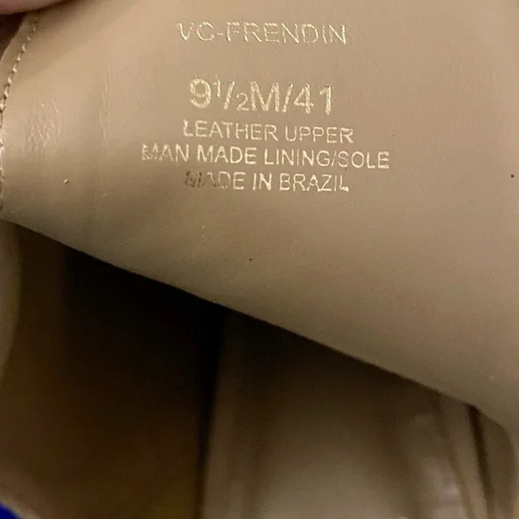 Vince Camuto Frendin Leather Tan Booties Size 9.5 - Picture 15 of 15